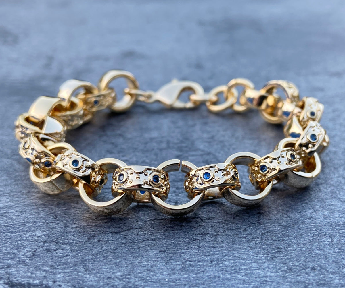 9mm Gold-Filled Belcher Bracelet – 6-Inch Child’s