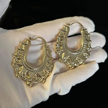 Premium Gold-Filled 48mm Oval Creole Earrings