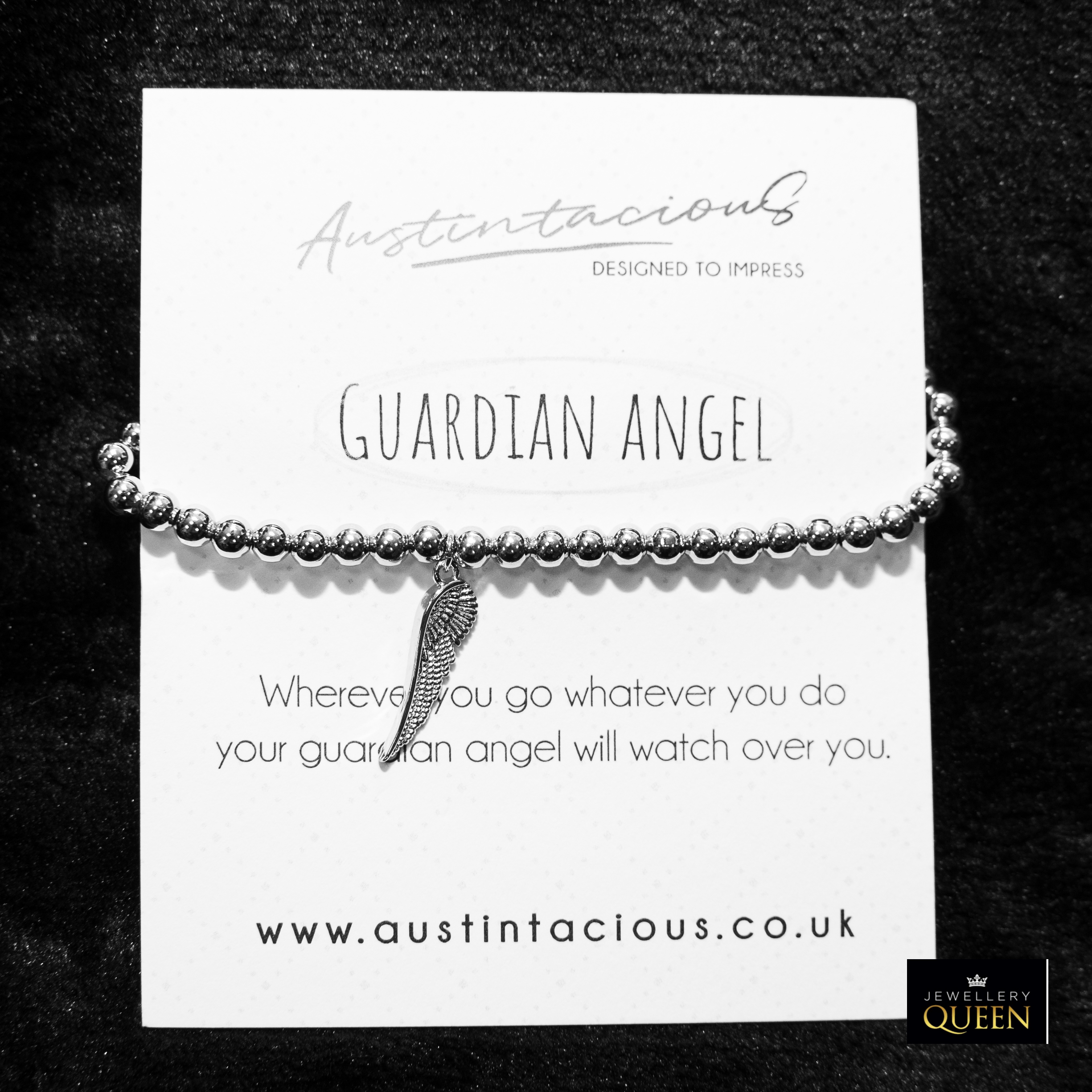 Guardian Angel Beaded Bracelet with Card