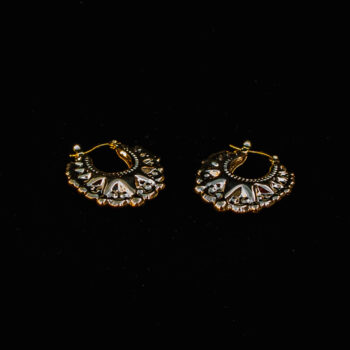 25mm Round Gold-Filled Creole Earrings