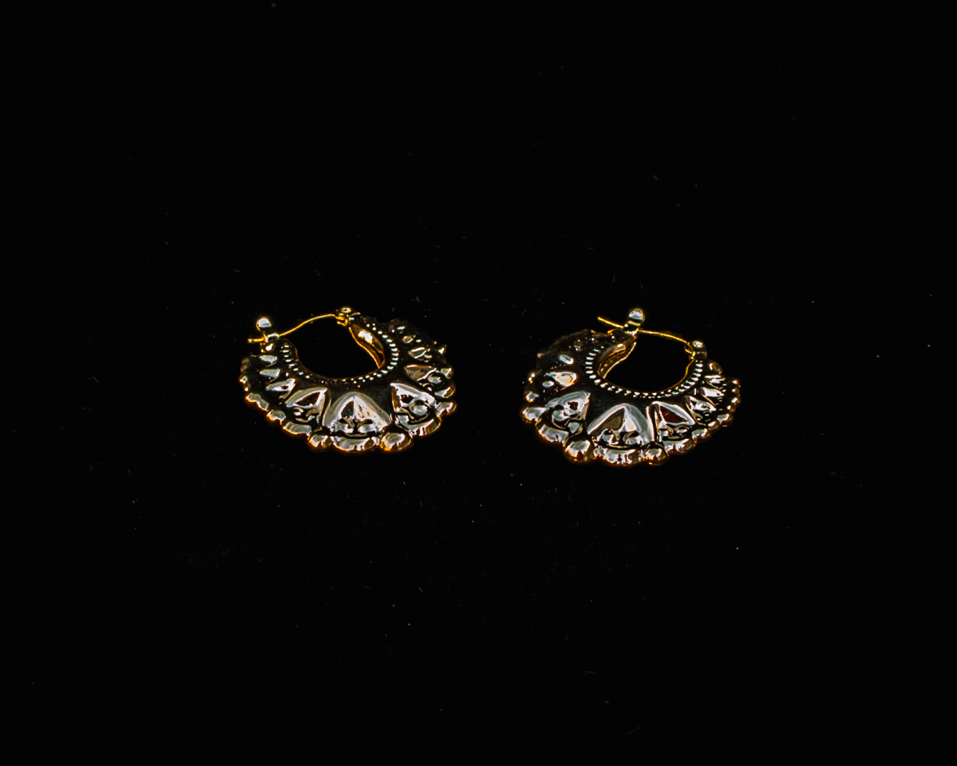 25mm Round Gold-Filled Creole Earrings
