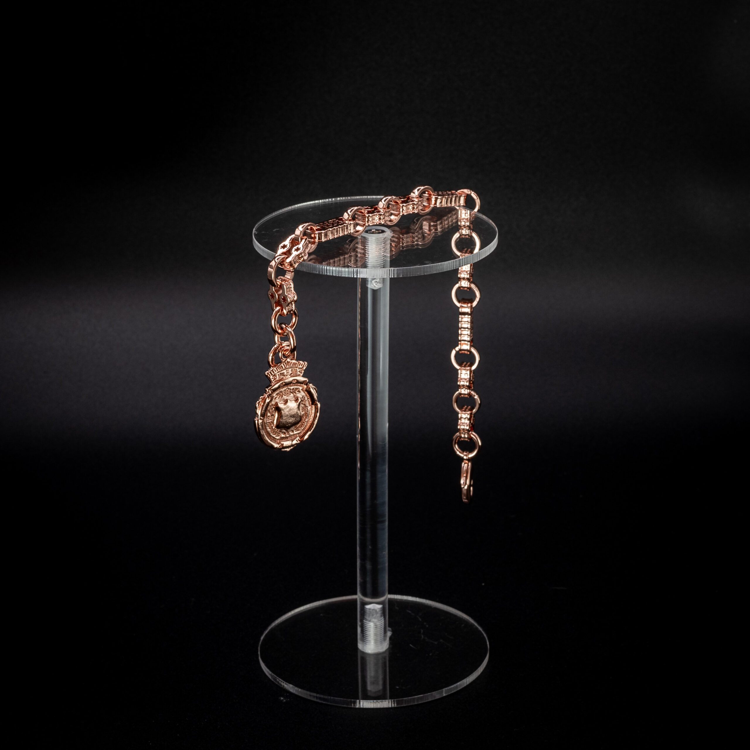 Medium Gold-Filled 7mm Stars and Bars Bracelet with Shield – Rose
