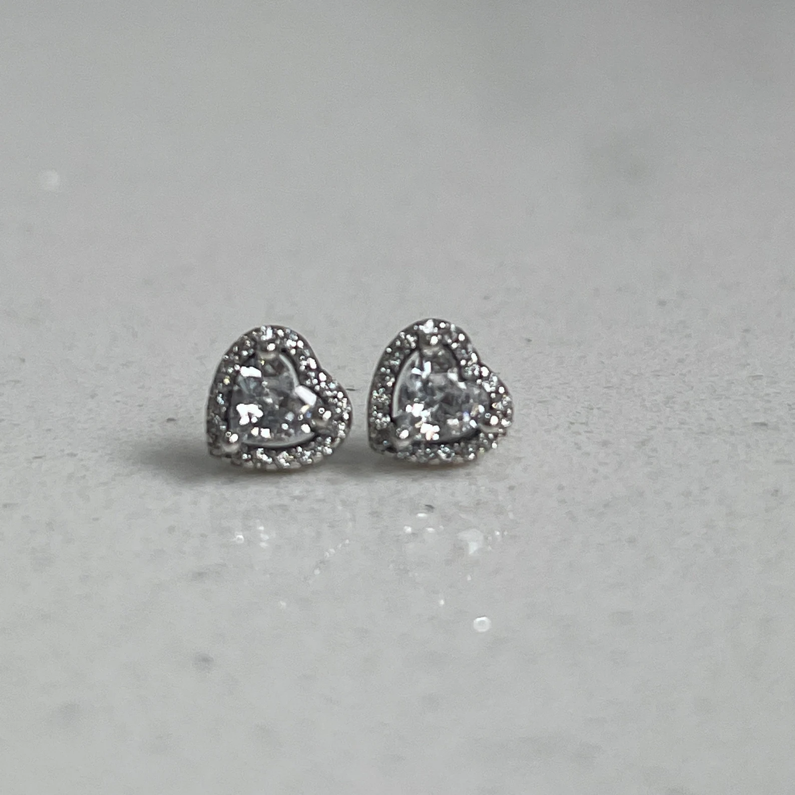 Sterling Silver Heart Stud Earrings – Boxed