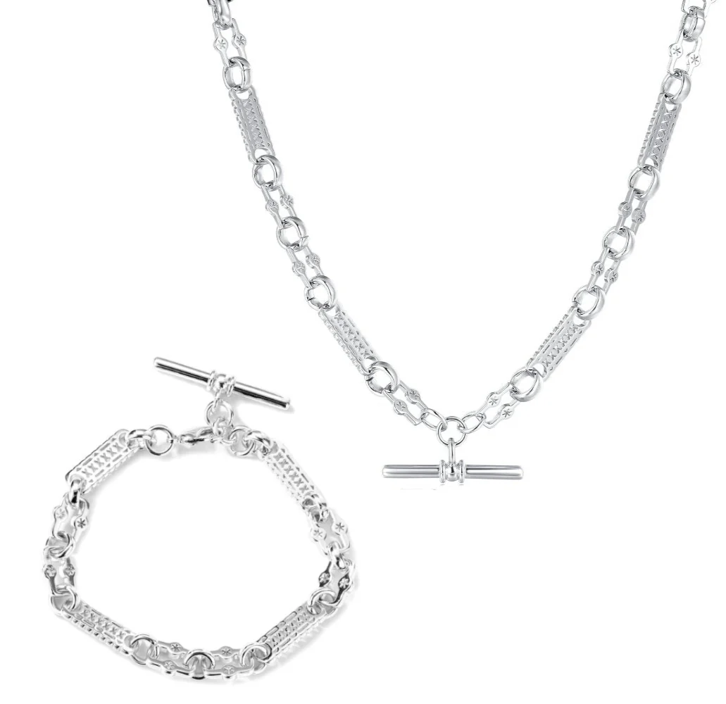Premium Stars and Bars Set – Silver