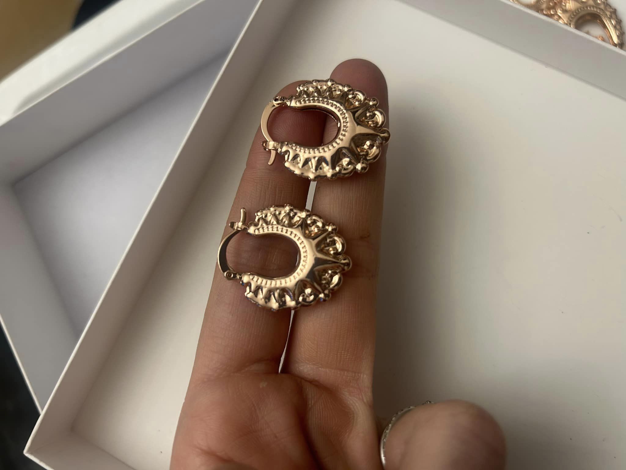 Rose Gold 2.5cm Creole Earrings