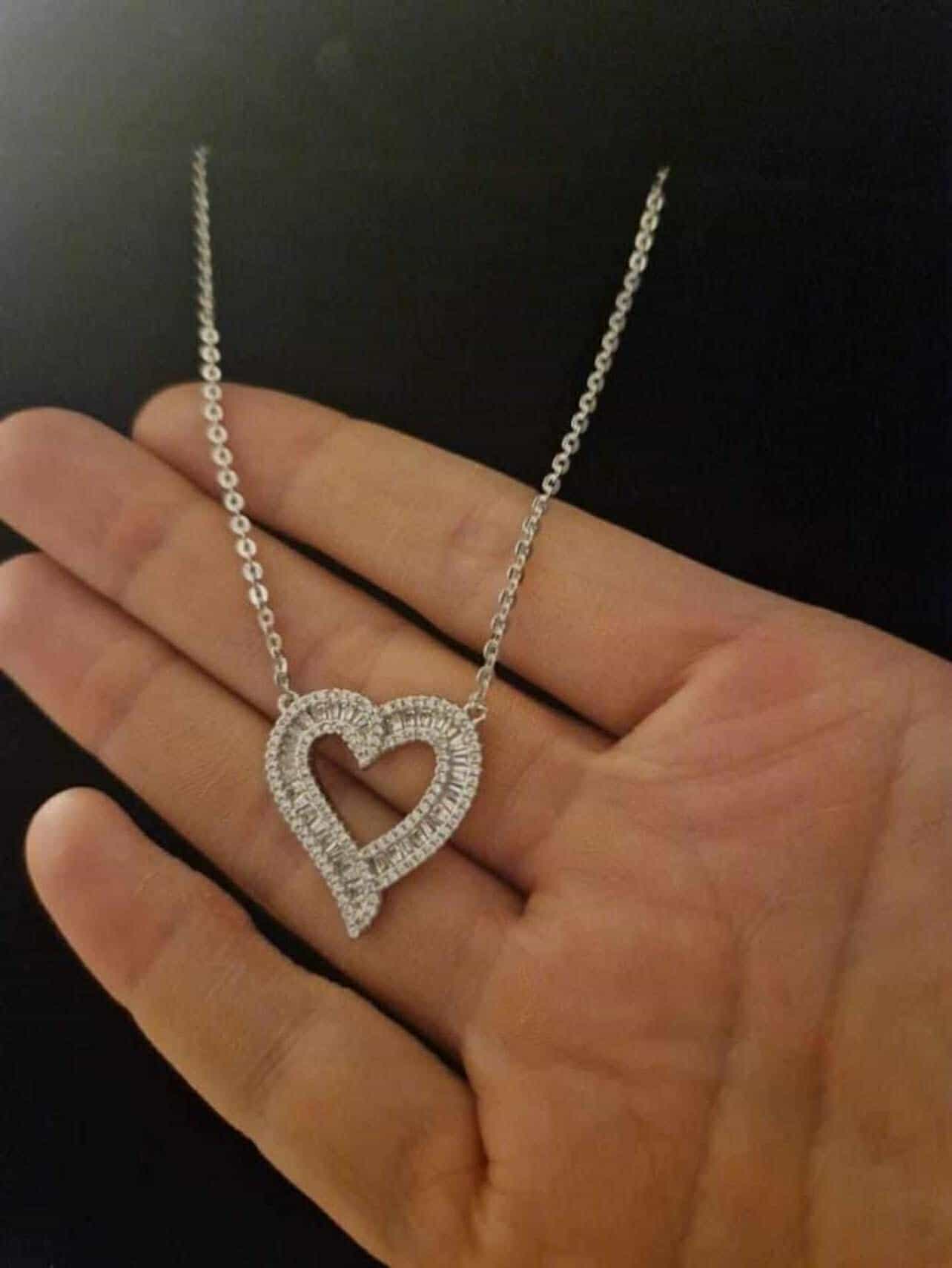 Iced Out Heart Necklace