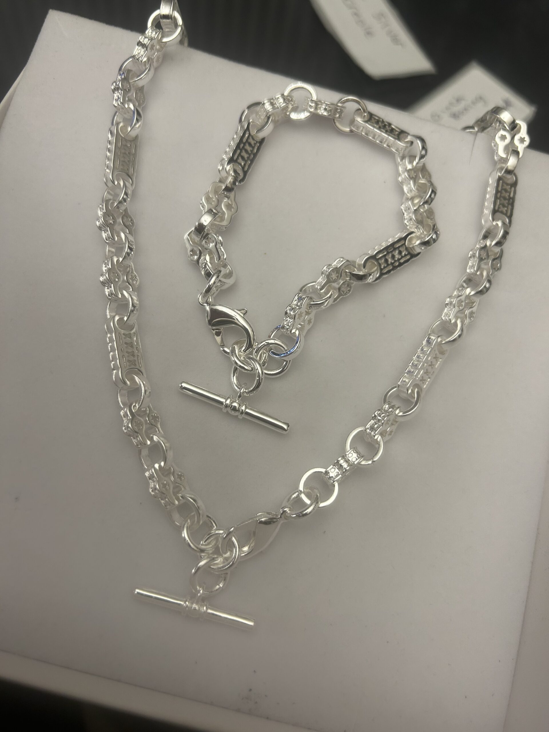 Premium Silver 8mm Stars and Bars Set