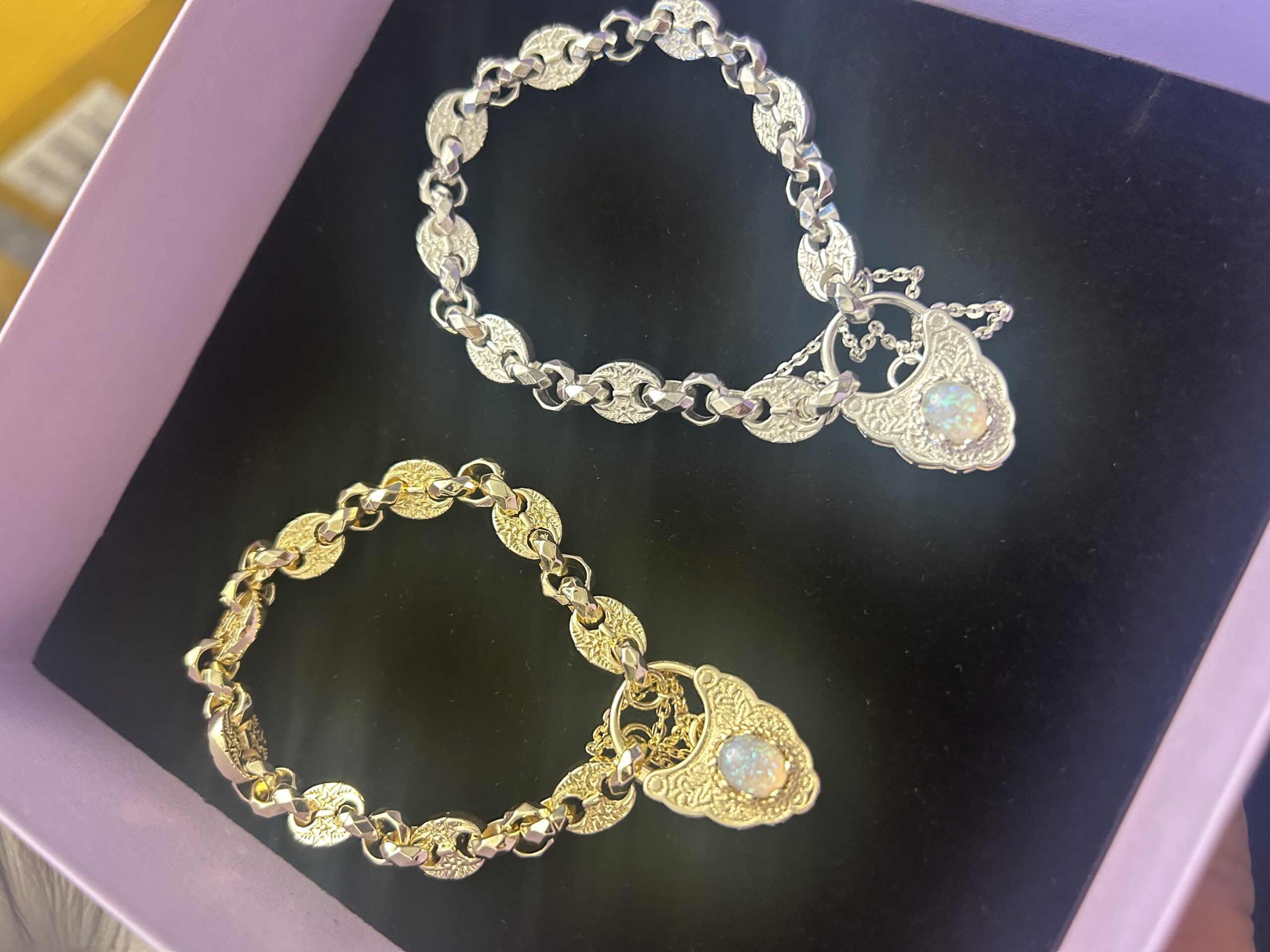Premium Gold-Filled Petite Opal Button Bracelet