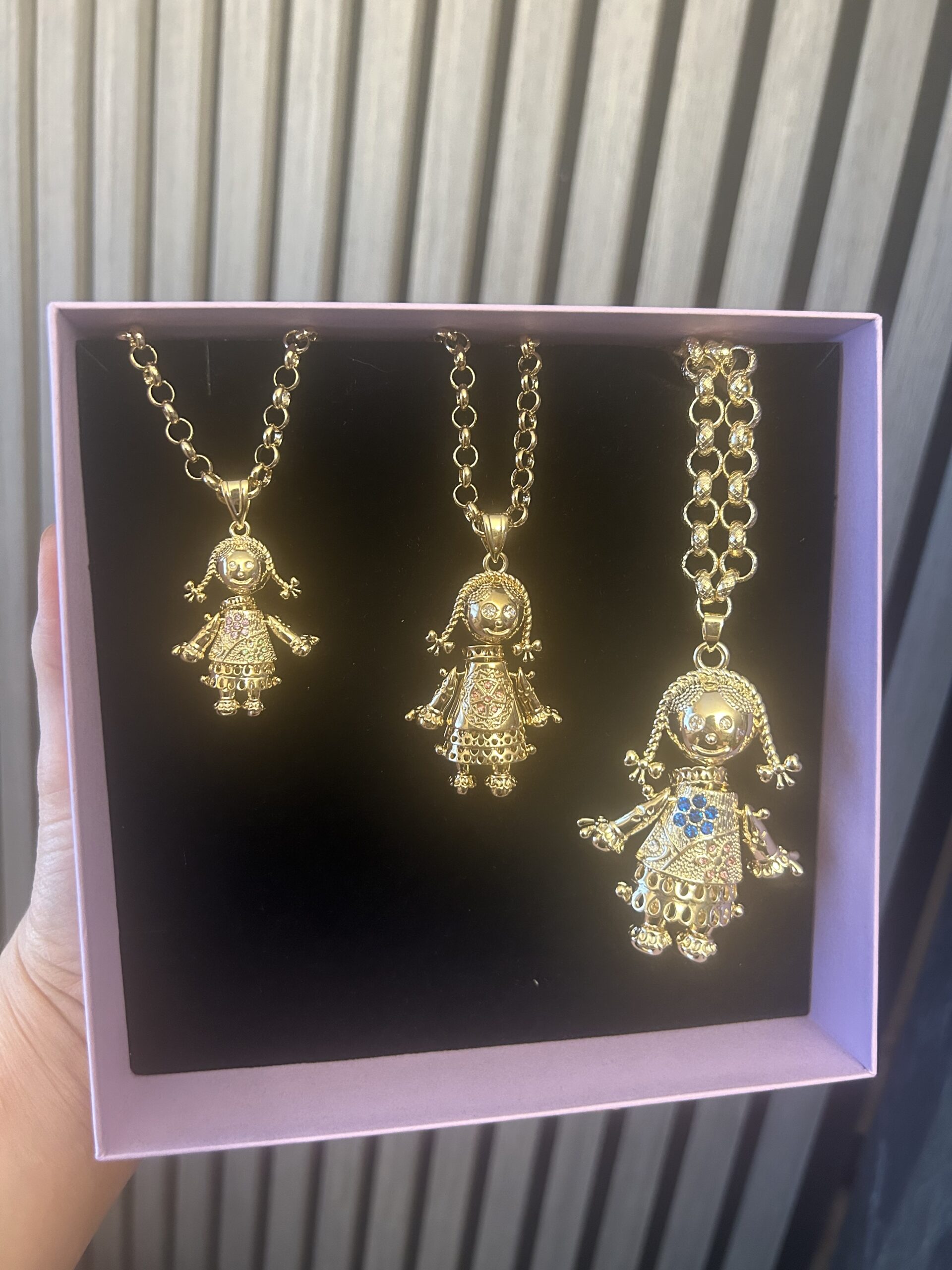 New Giant Ragdoll Pendant Necklace on 8mm Belcher Chain