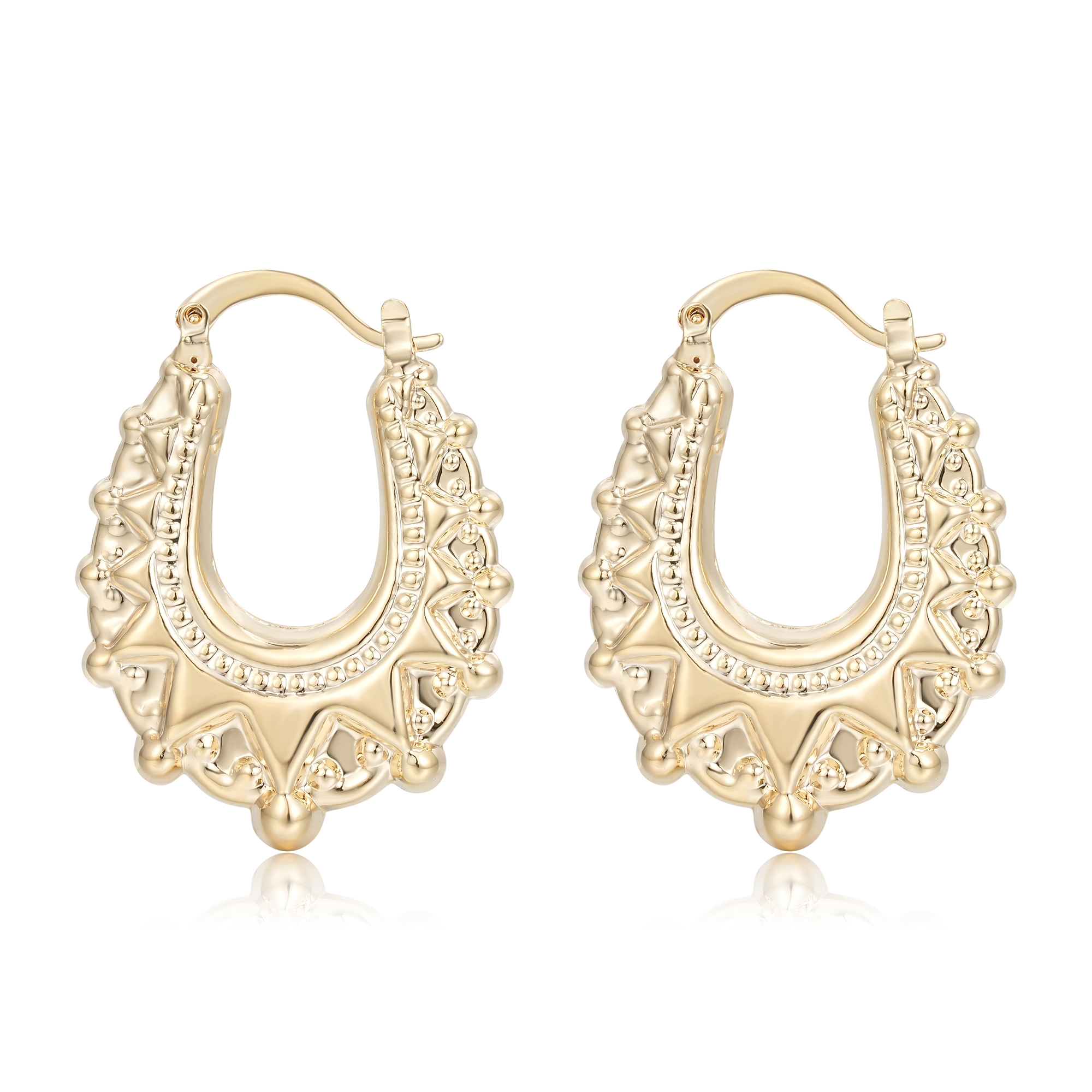 3cm Gold-Filled Creole Earrings