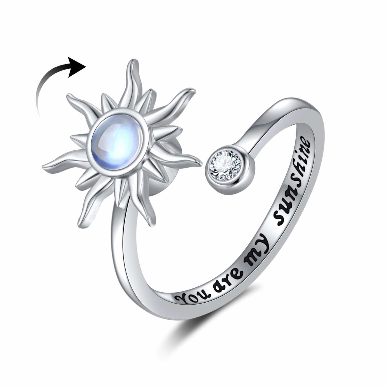 Lunar Sunshine Spinner Ring