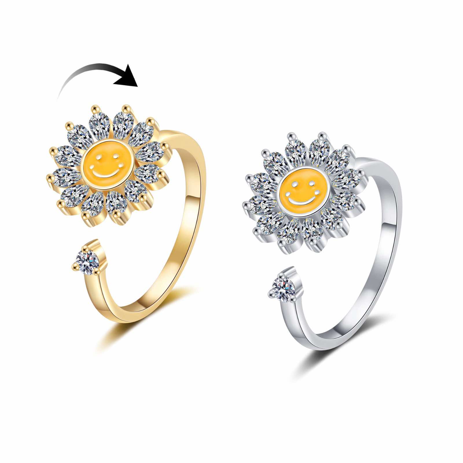 Sunshine Spinner Ring – Gold Filled