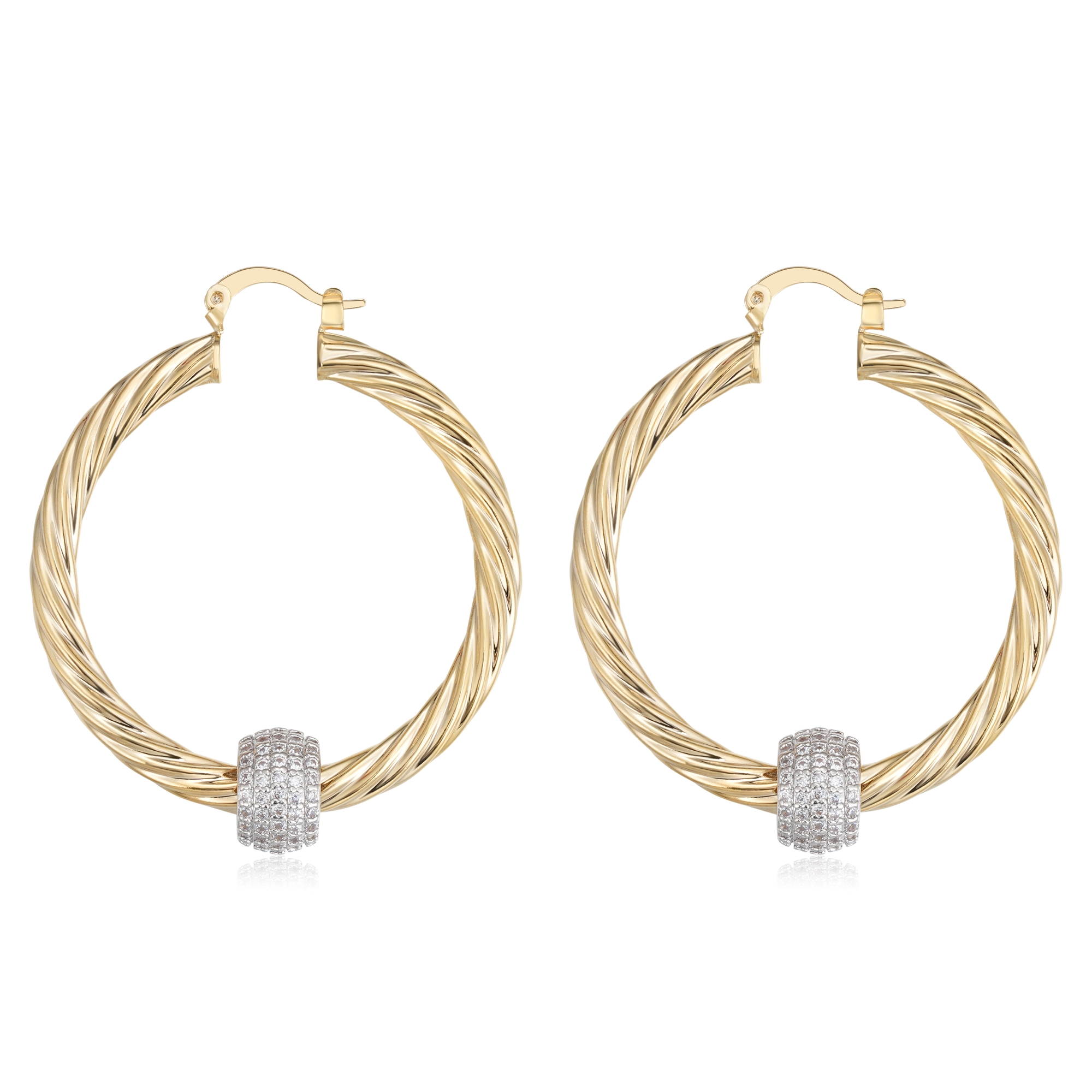 45mm Ball Hoop Earrings