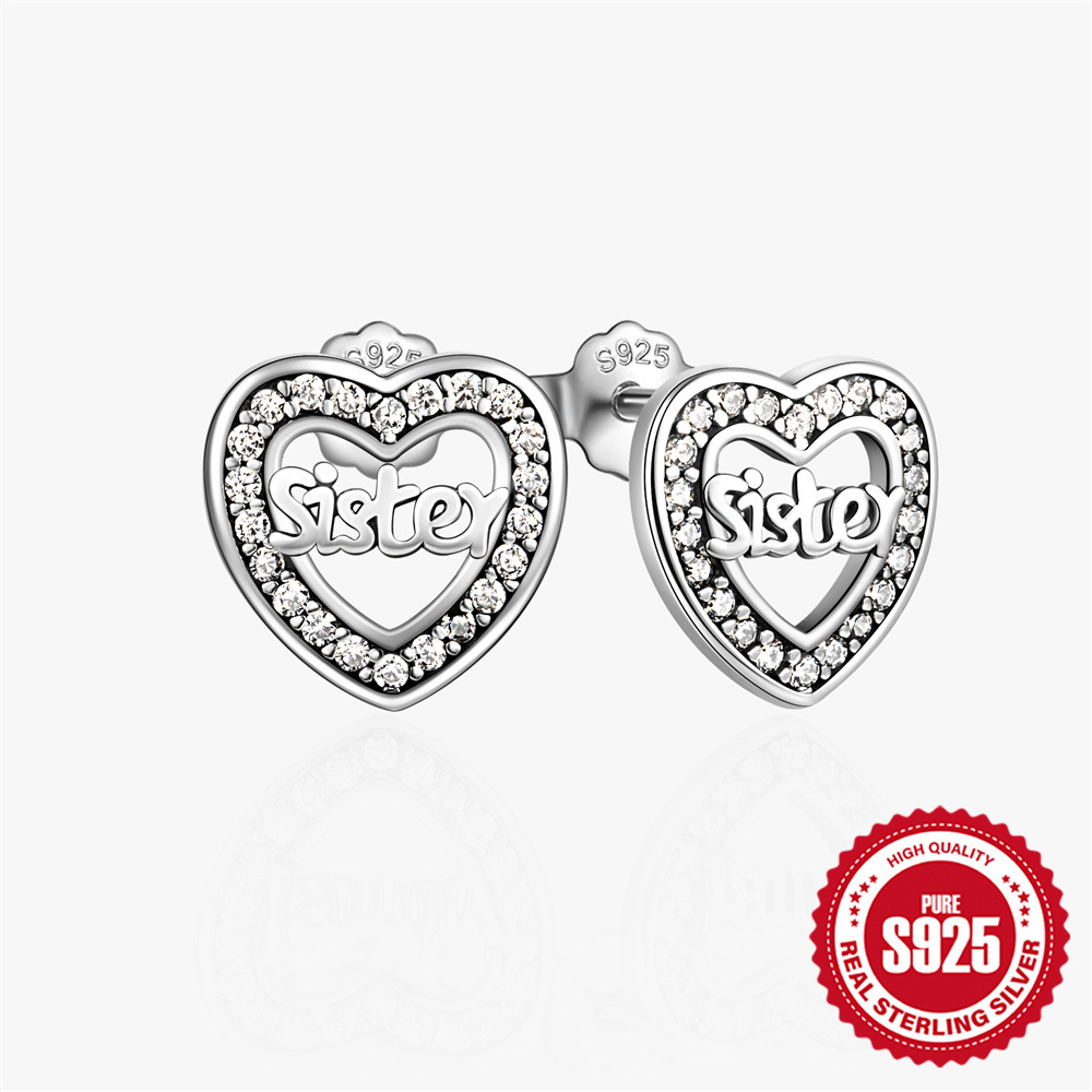 Sister Earrings – sterling silver 925