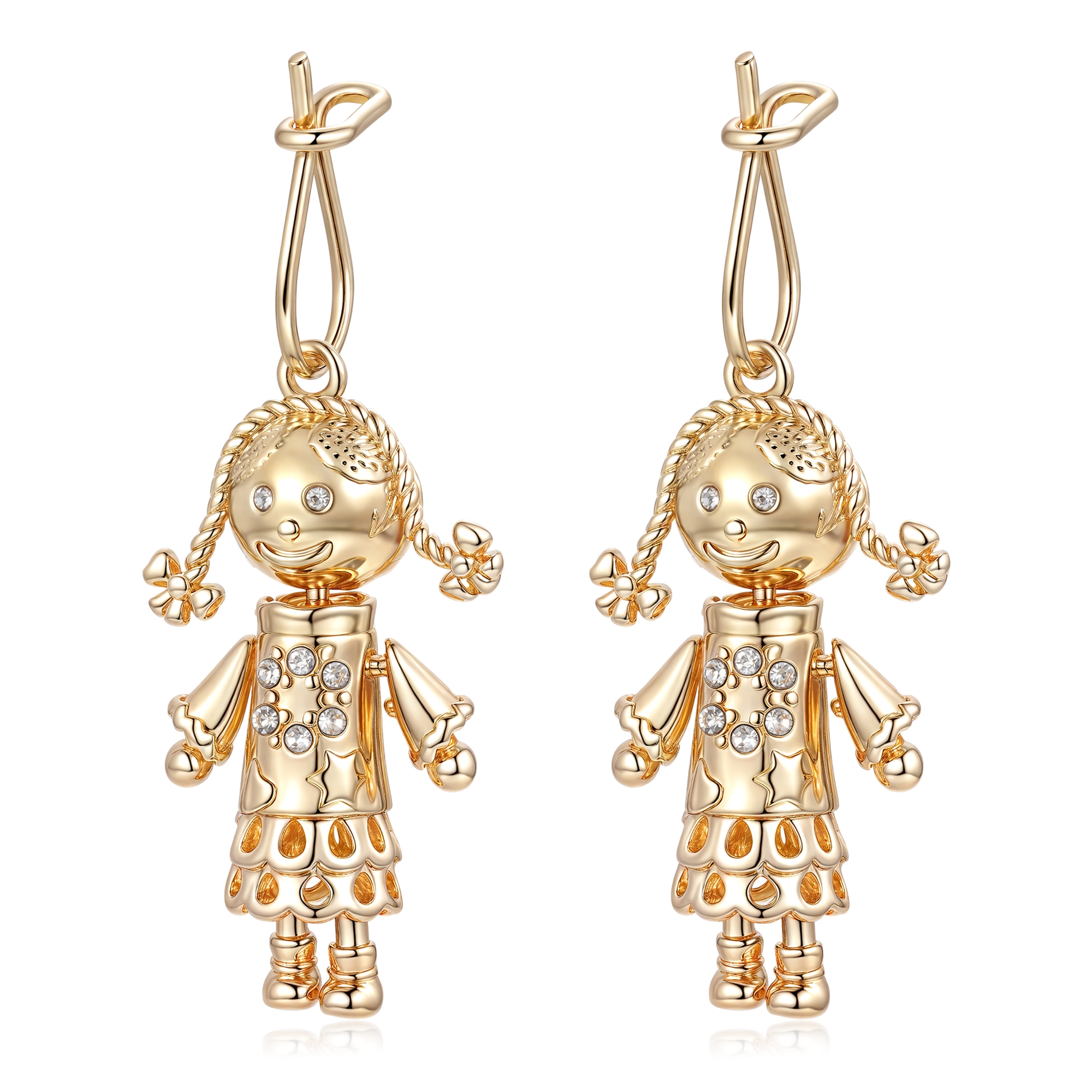 Ragdoll earrings – Gold filled