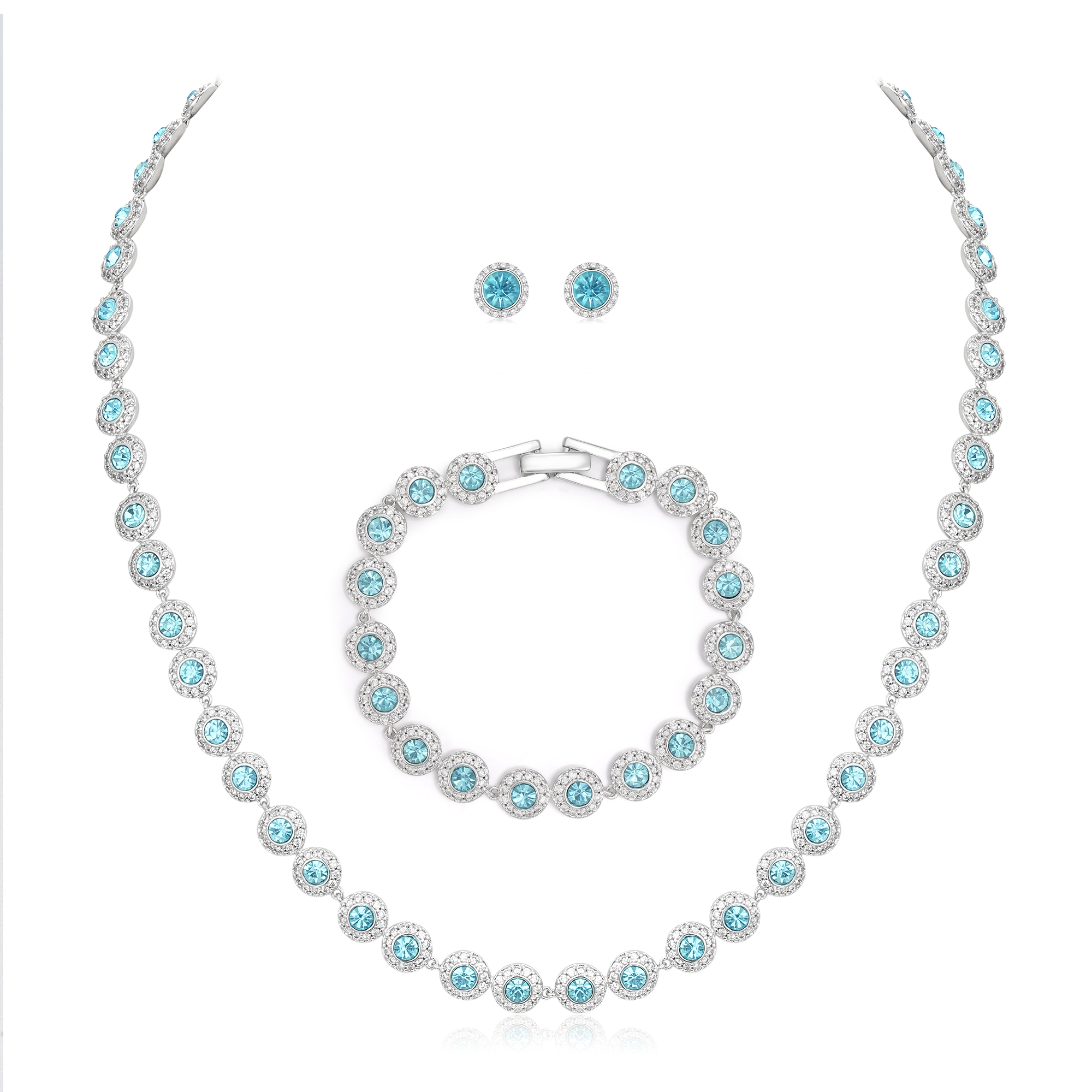 Aquamarine Tennis Set – 3-Piece Set