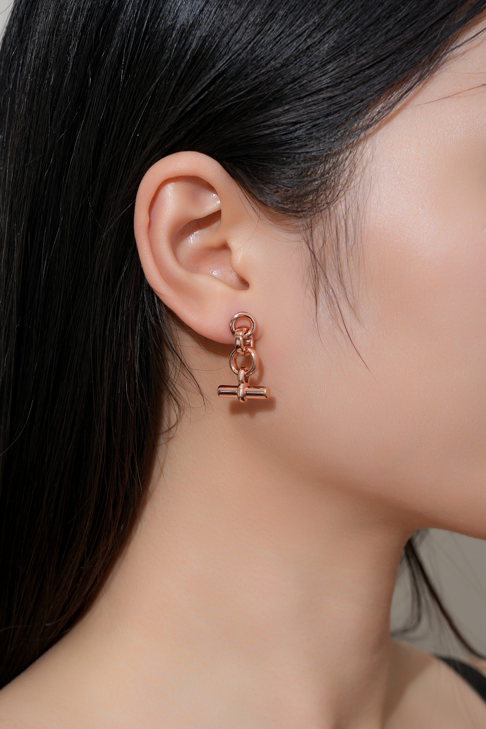 Gold-Filled T-Bar Dangle Earrings