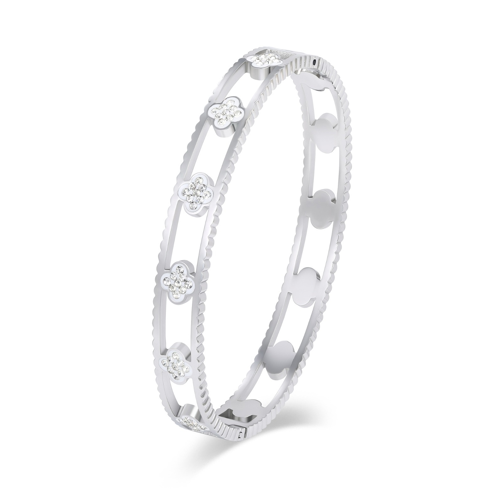 clover open space bangle