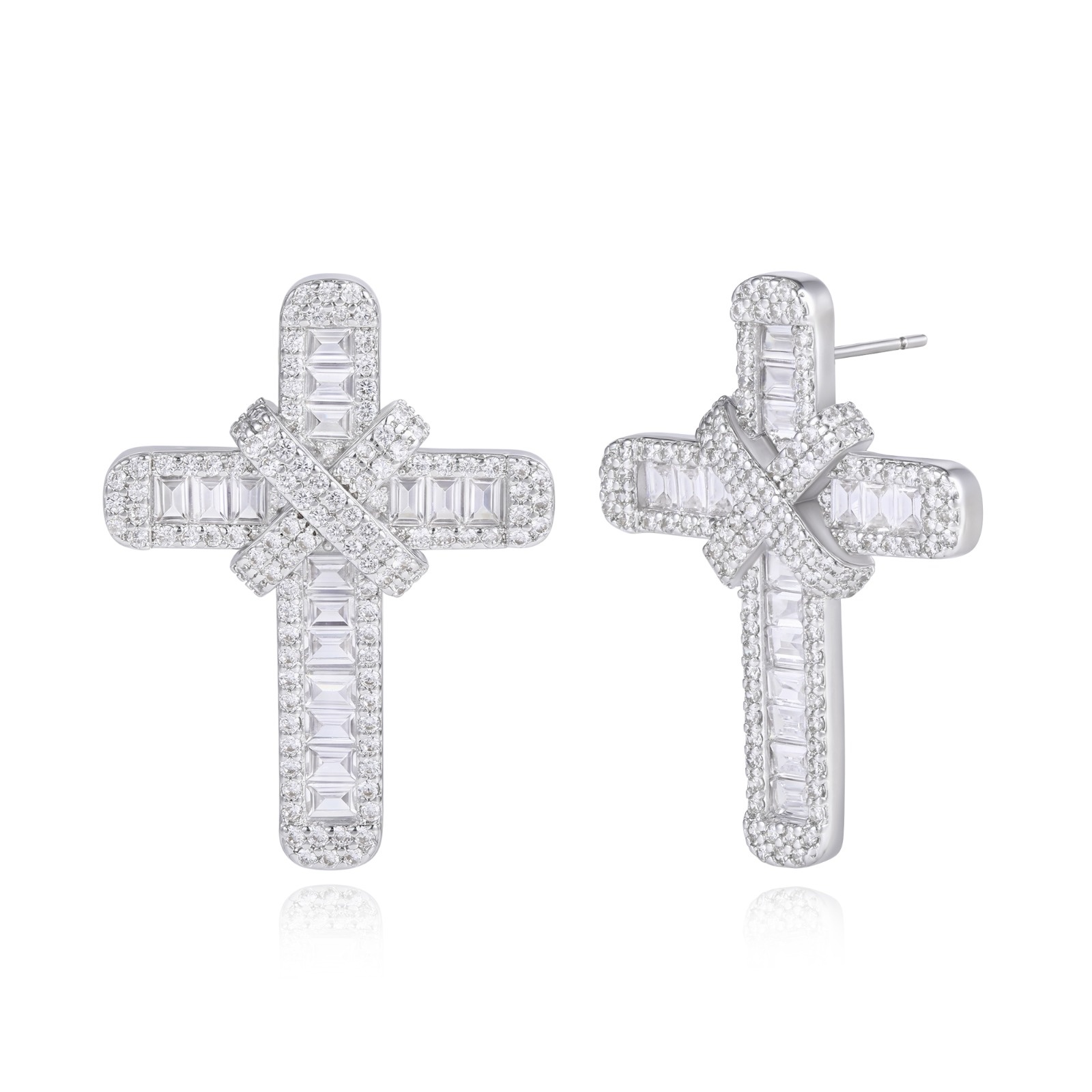 large cross studs