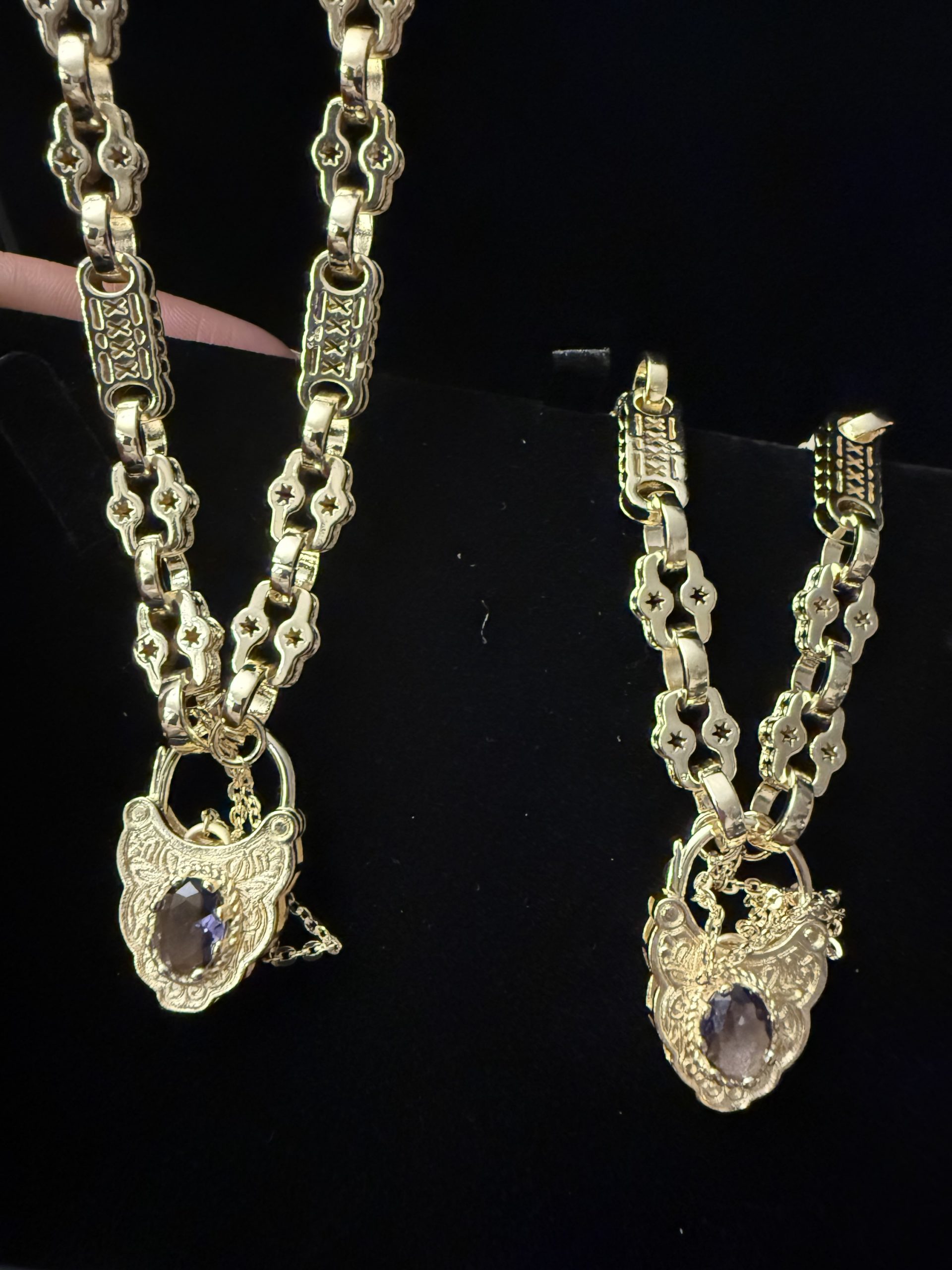 9ct Gold filled stars and bars with locks set