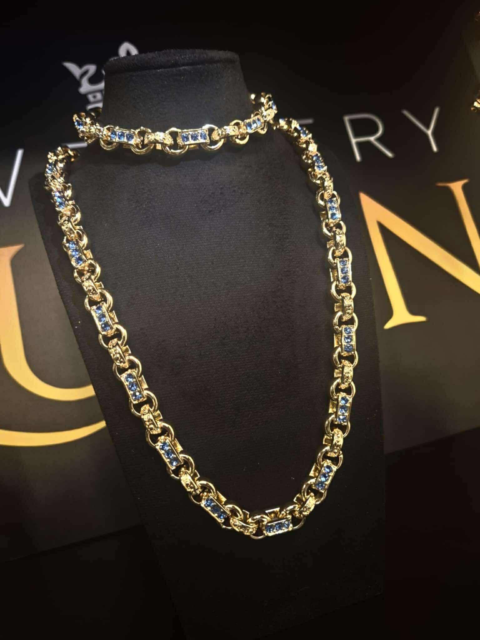 New Gypsy Blue 3 Stone Set – Premium Gold Filled