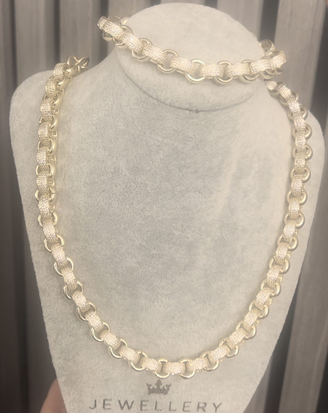 12mm Iced Out Belcher Set