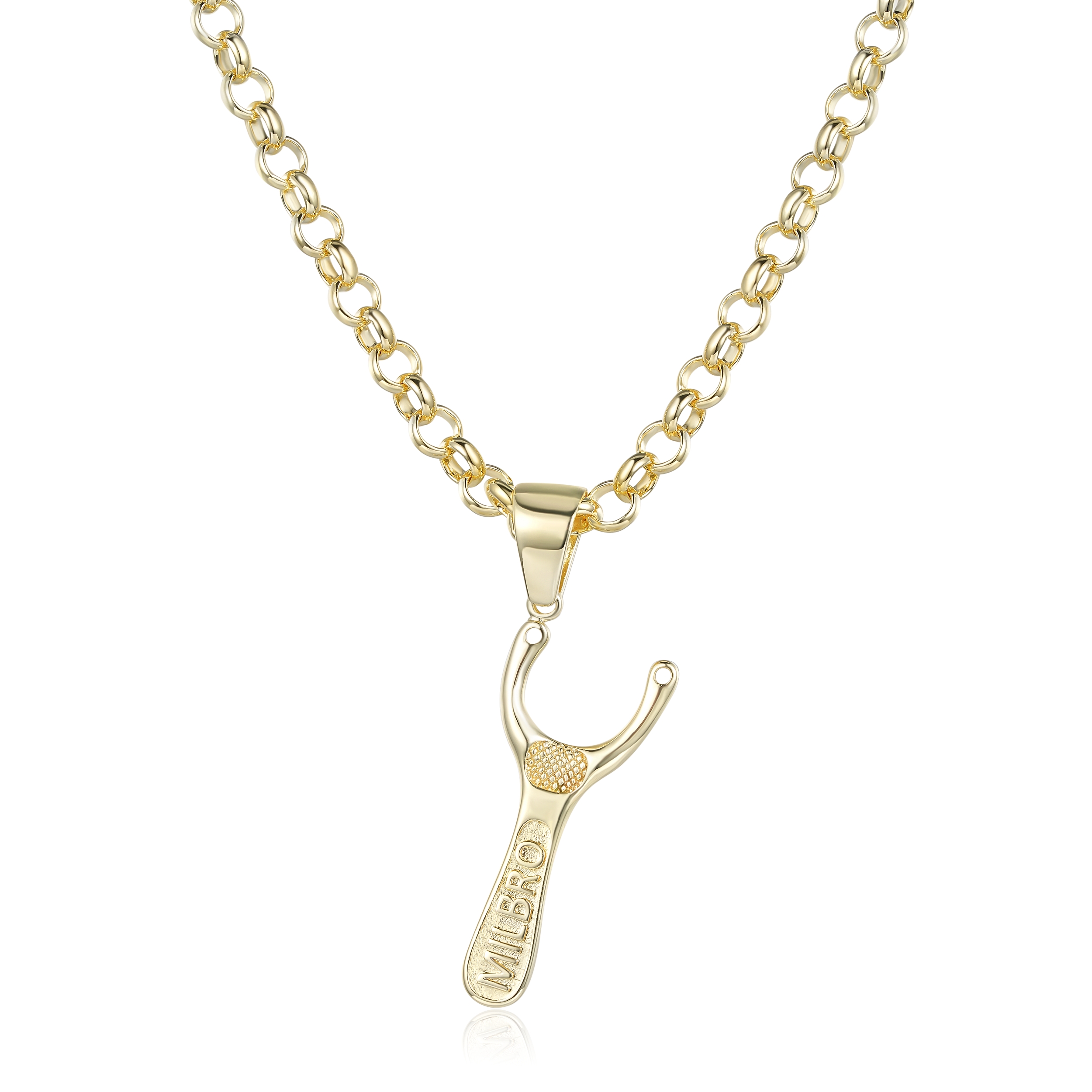 Milbro Premium Catapult Pendant & Chain – Gold-Filled
