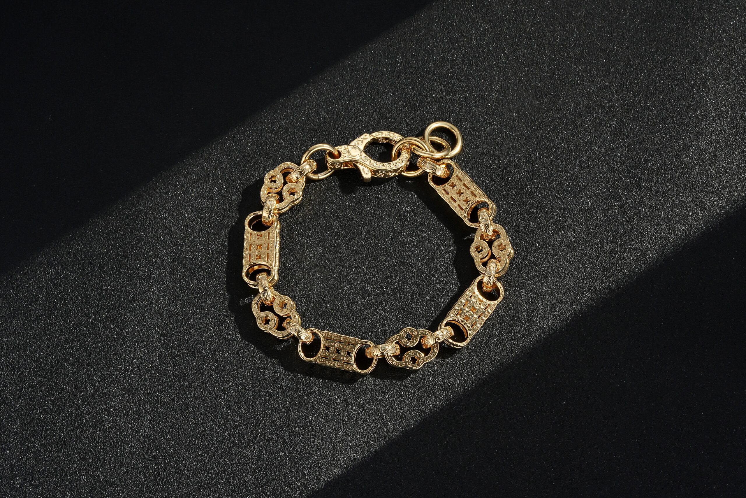 10mm Patterned Stars and Bars Bracelet- all colours