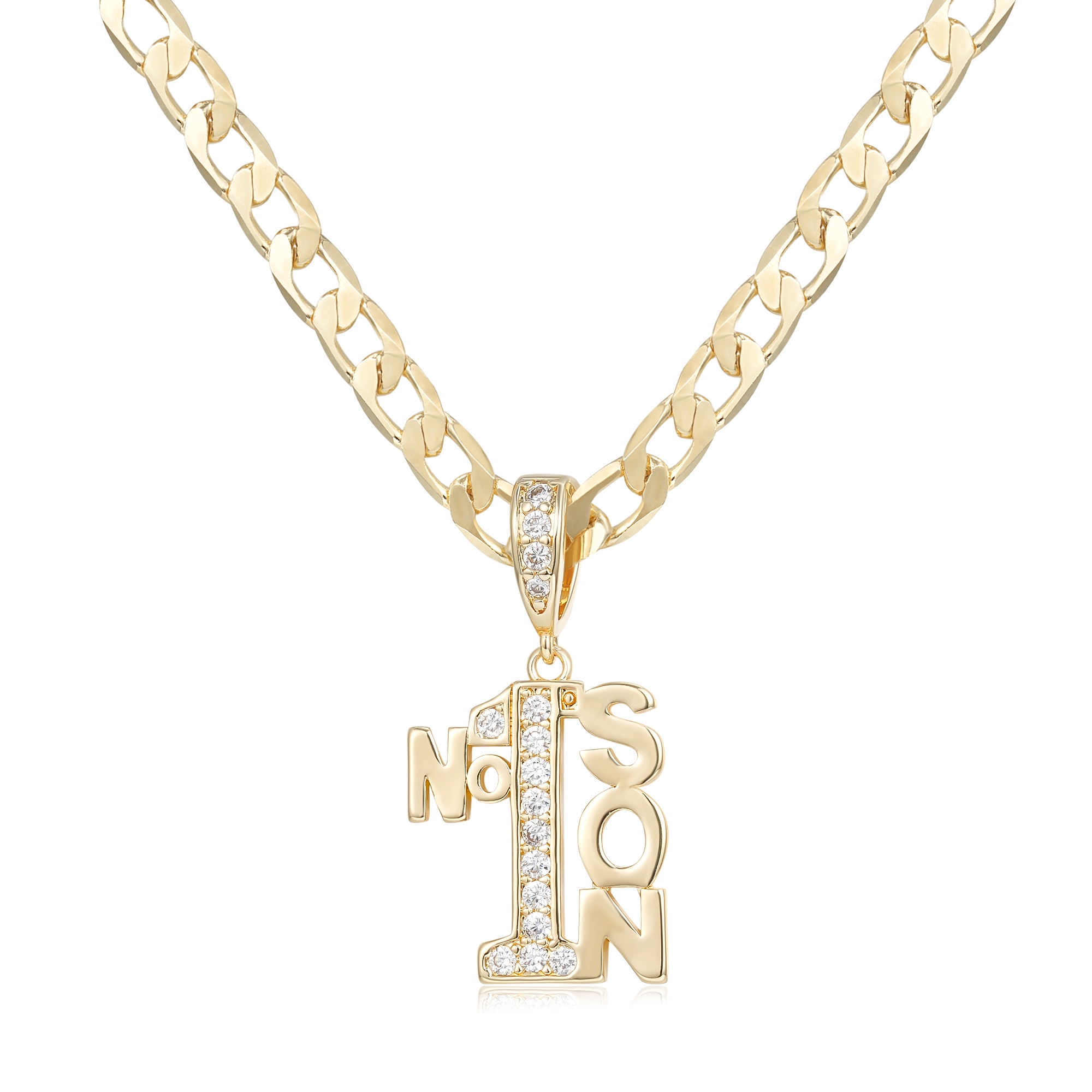 Number 1 Son Premium Gold-Filled Necklace