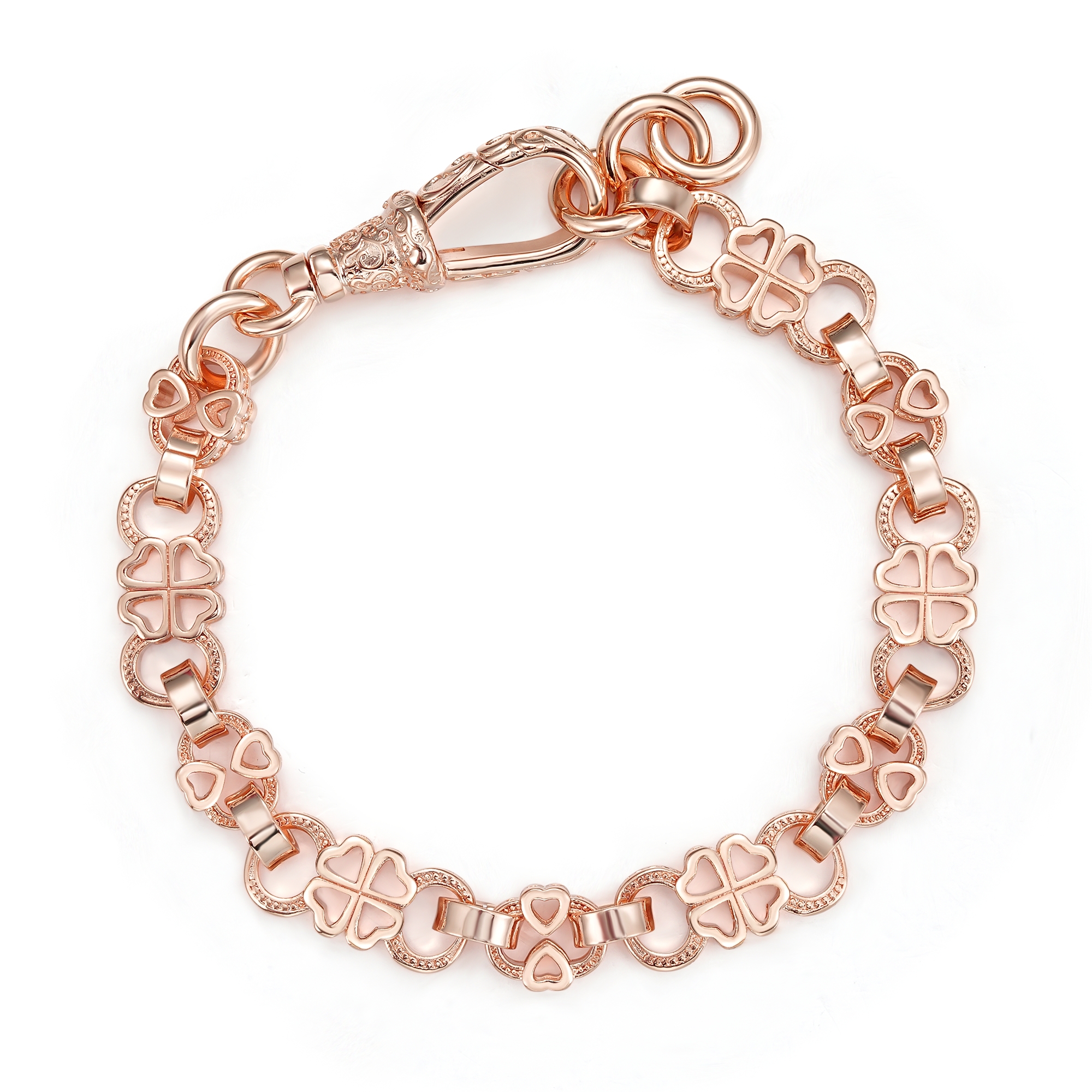 Premium Rose Gold Clover Bracelet