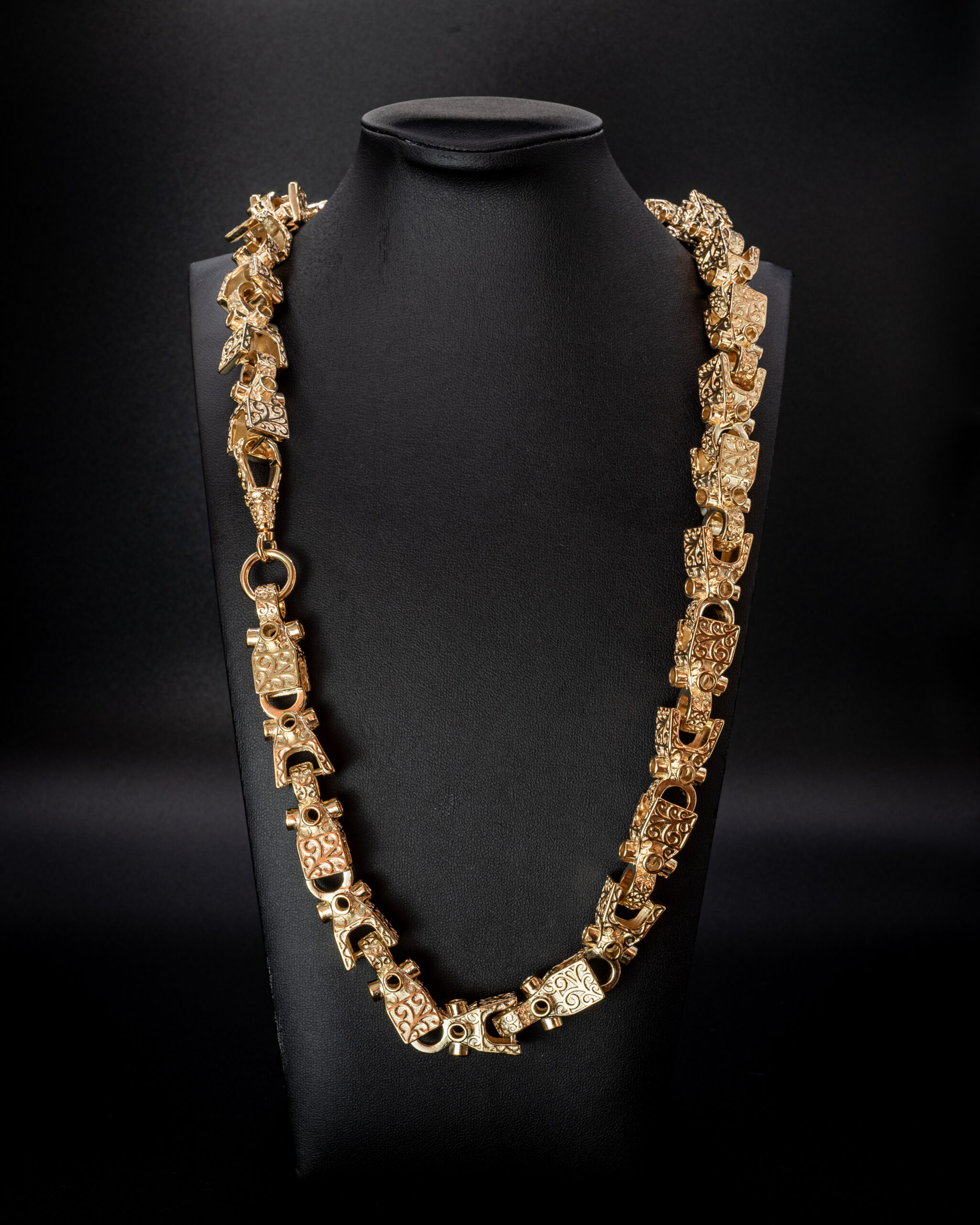 15mm Luxury Gold-Filled Lego Style Necklace