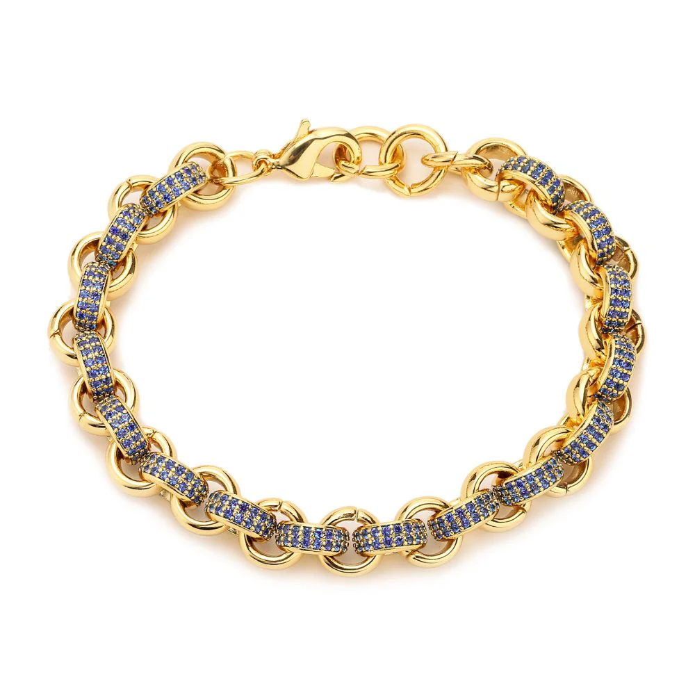 Premium Gold-Filled Blue Stone 6mm Boys Belcher – Adjustable