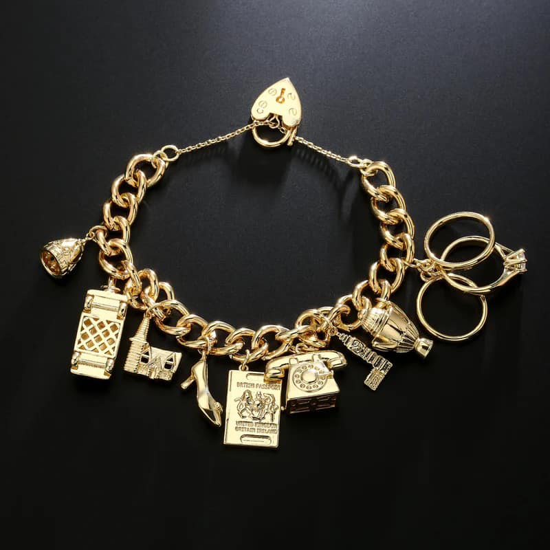 Premium Gold-Filled Charm Bracelet