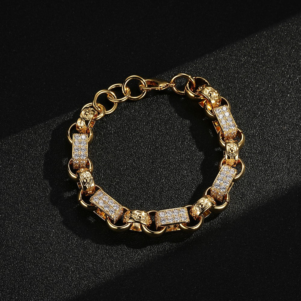 15mm Gold-Filled Gypsy Link Bracelet now with upgraded albert clasp