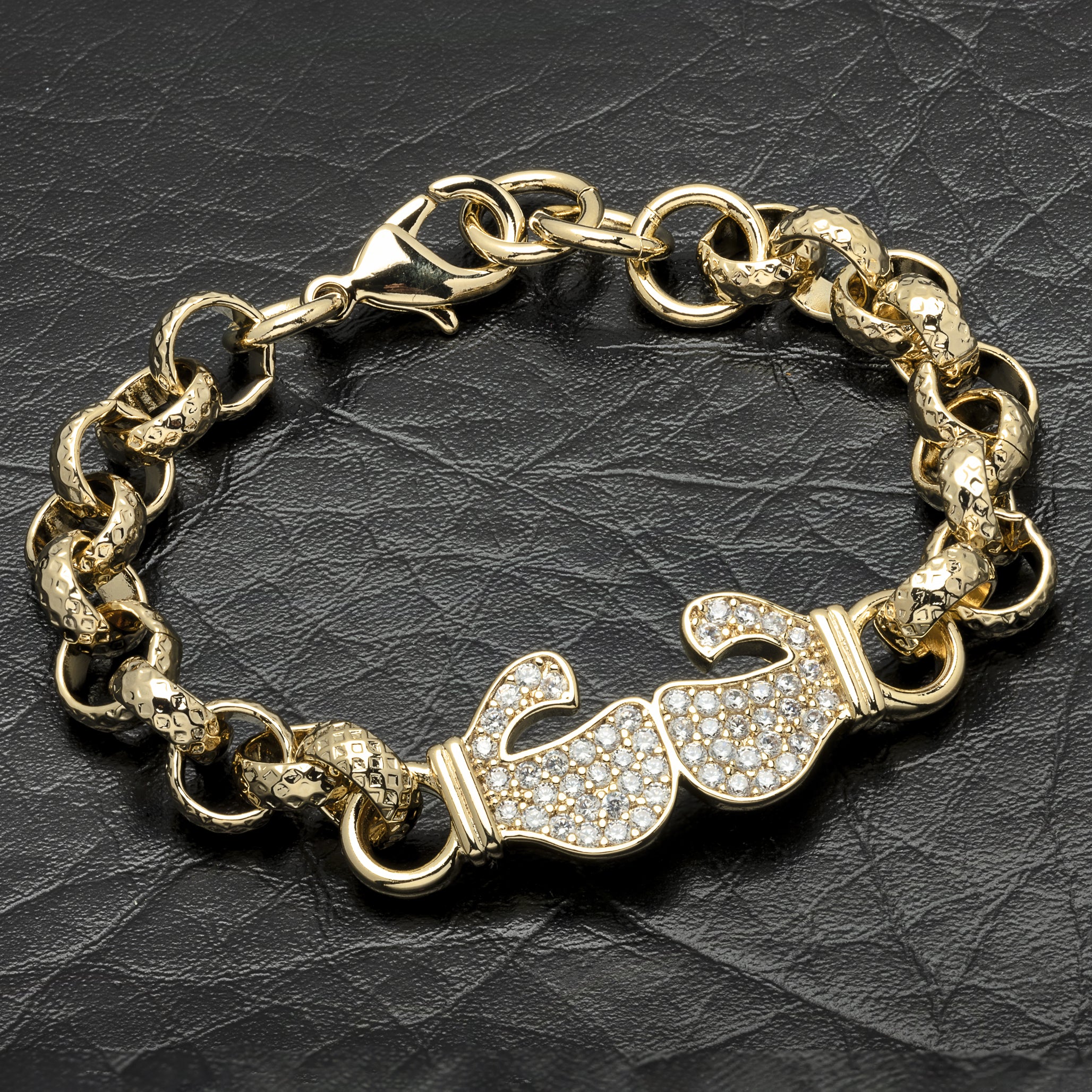 Boxing Glove Belcher Bracelet With Crystals for Kids
