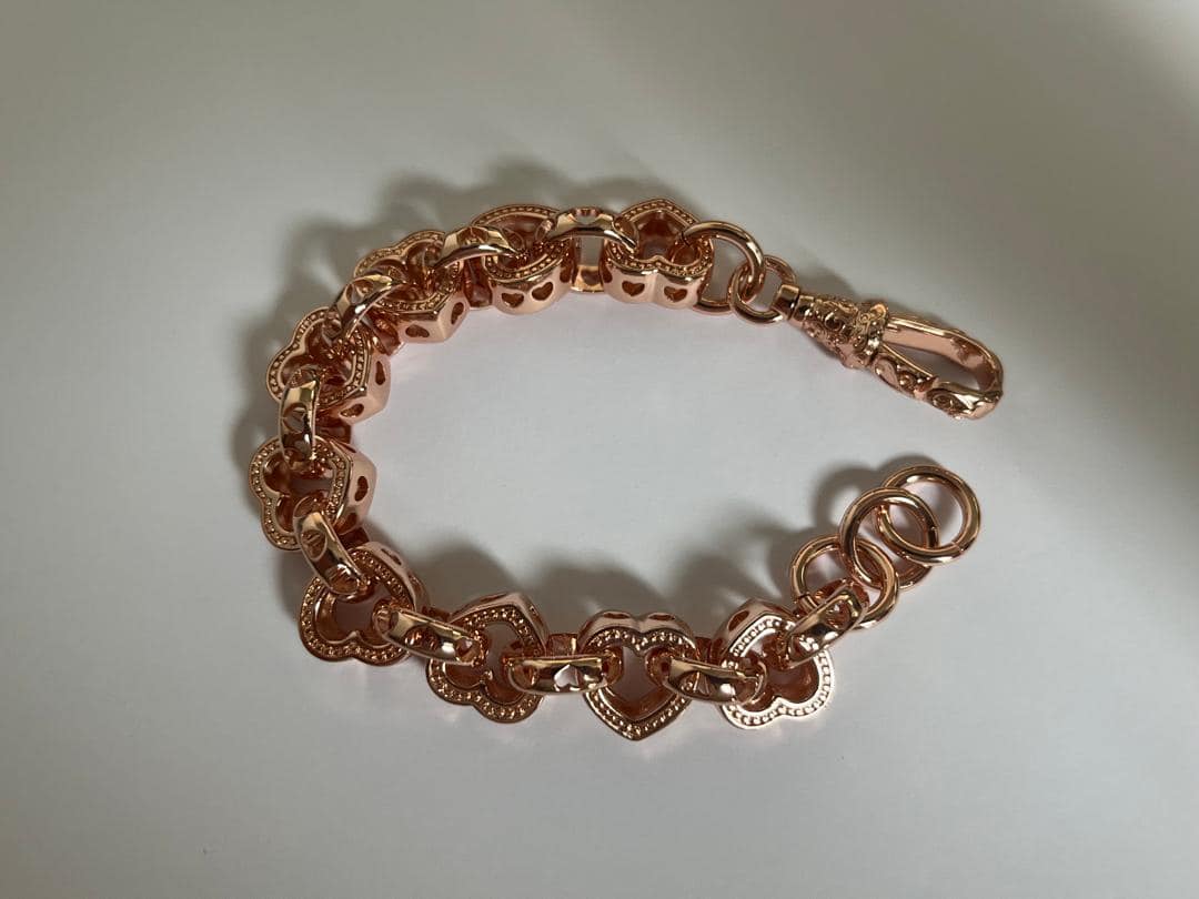 Premium Rose Gold Heart Belcher Bracelet 12mm