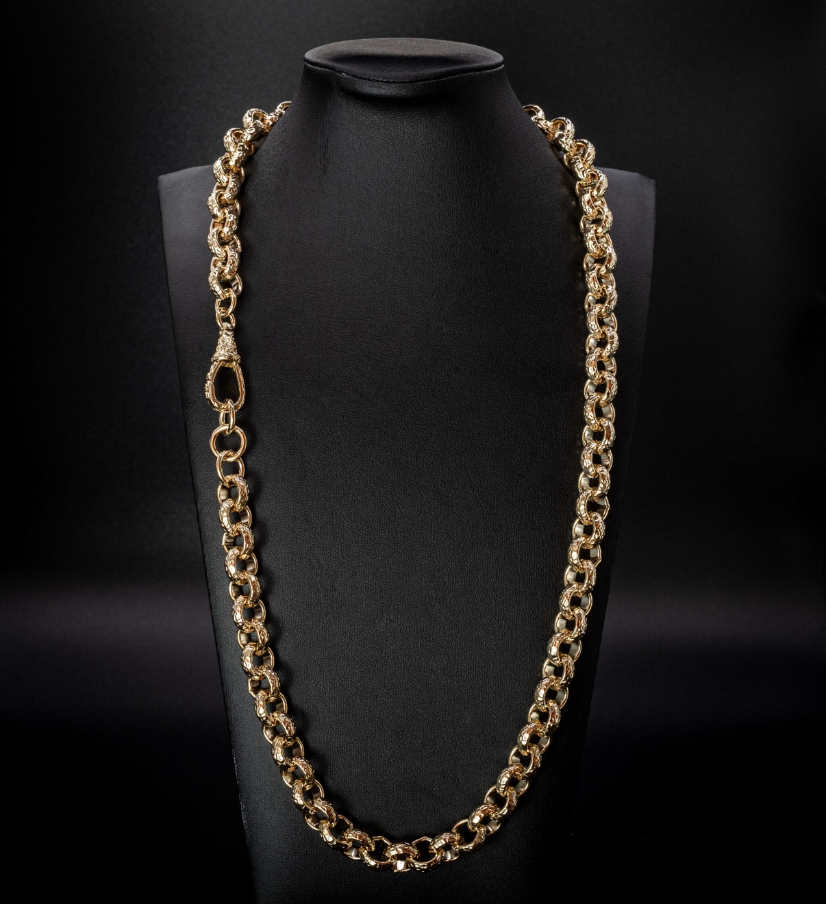 12mm belcher with albert clasp – 30 inch