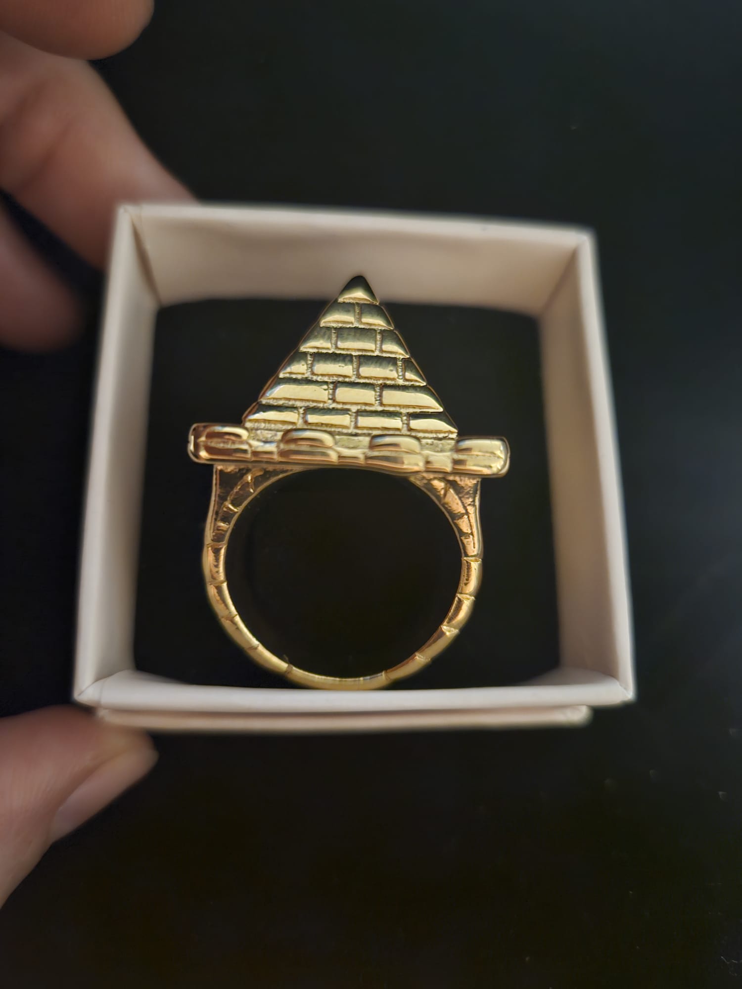 Premium Waterproof Castle Pyramid Ring