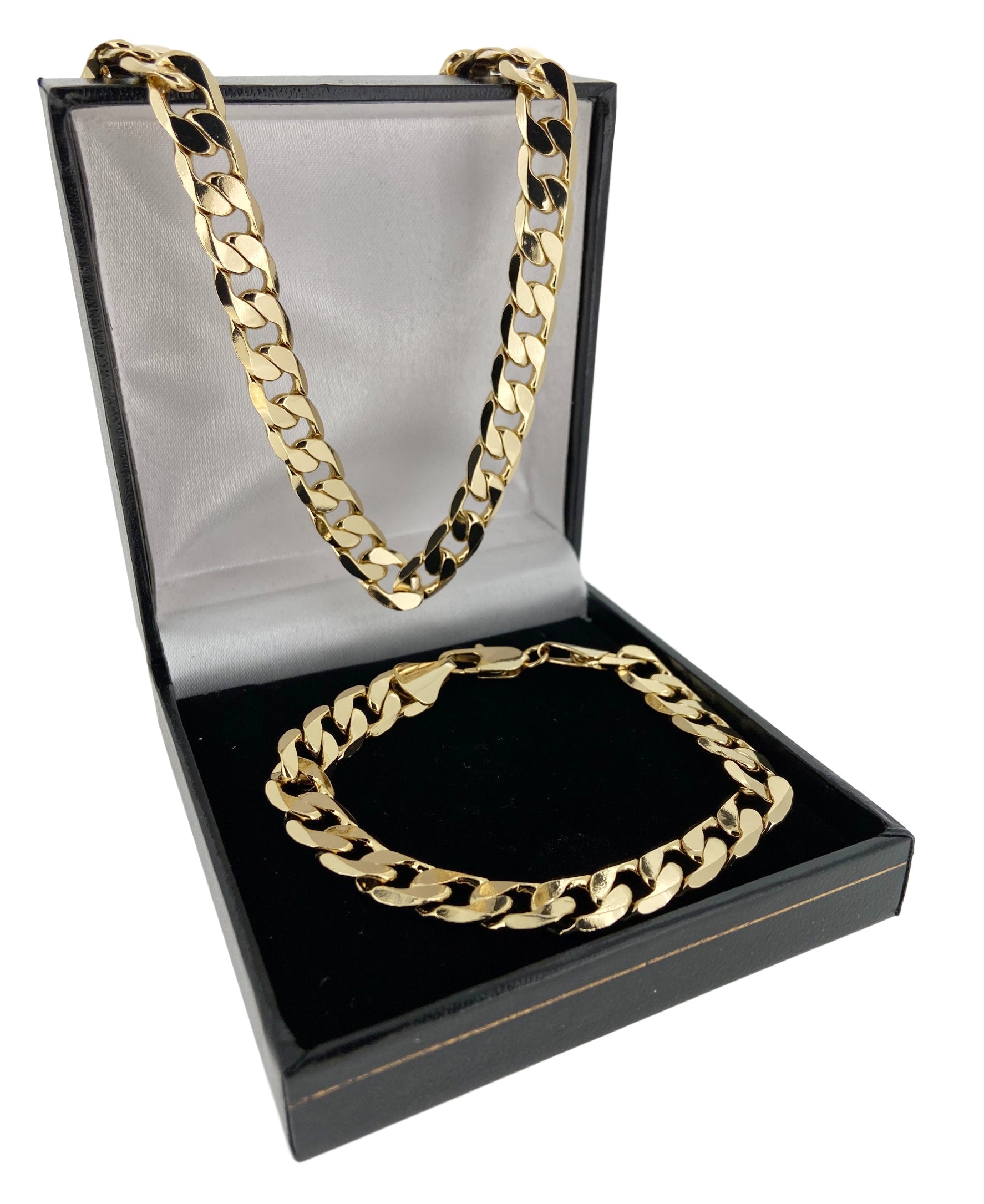 Luxury Gold-Filled 9mm Curb Set