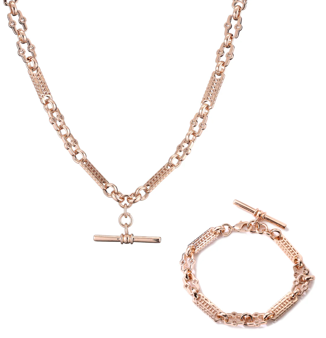 Premium Stars and Bars Gold-Filled Set – Rose Gold